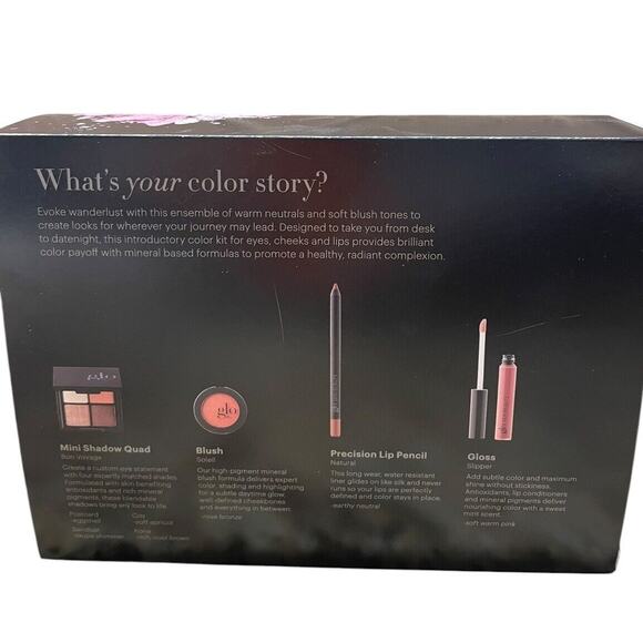 GLO SKIN BEAUTY Makeup 4 pc Pallets Lip Eye Bon Voyage Collection  NWT - Picture 2 of 4